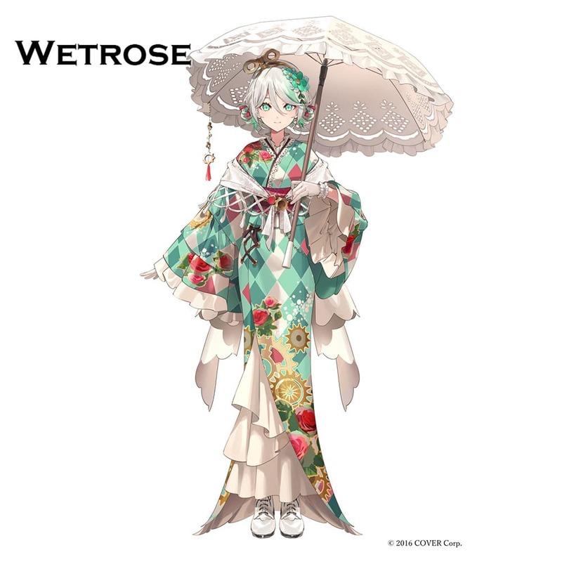 [Deposit Poll] Wetrose Hololive EN Cecilia Immergreen New Year Kimono Cosplay Costume コスプレ衣装