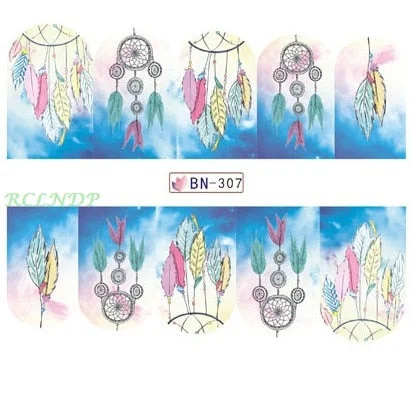 Nail sticker art decoration slider love heart adhesive design Water decals manicure lacquer accessoires polish foil