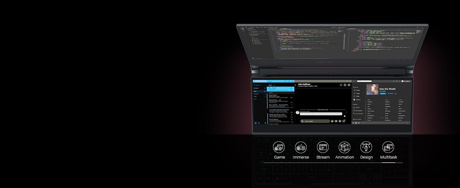 ScreenPad Plus: Multitask