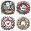 (Multi-Style) Winter Cottage Wreath-14CT Counted Cross Stitch 40*40cm/15.75*15.75in tapestrymarket