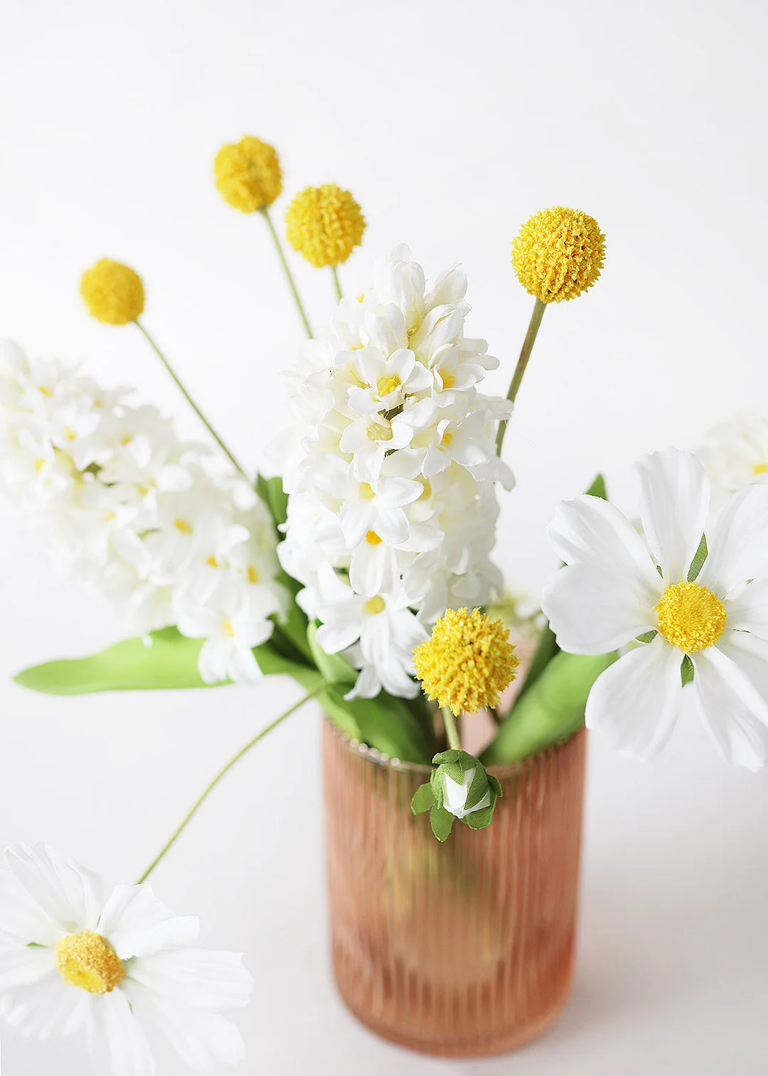 White Artificial Hyacinth Flowers - 12.5"