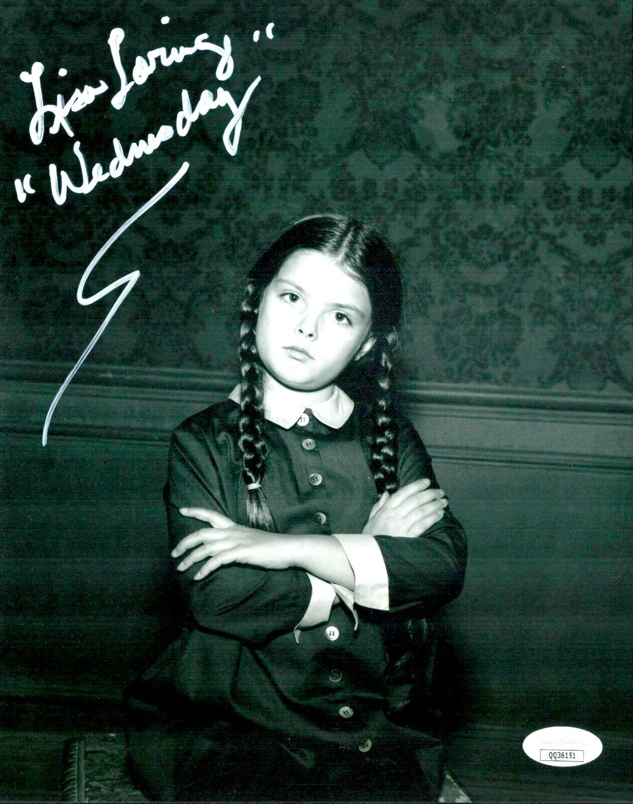 LISA LORING Signed ADDAMS FAMILY Wednesday