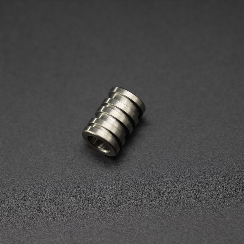 Titanium knife lanyard bead