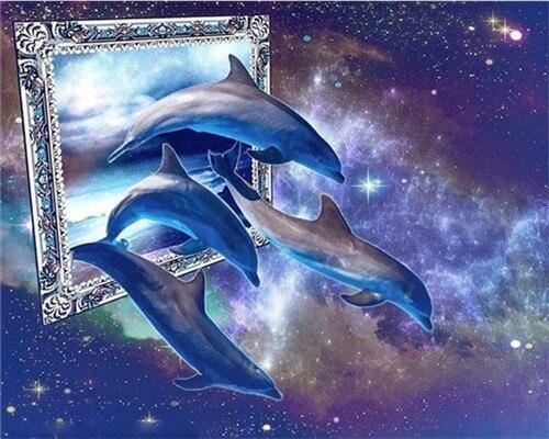 

Mystical Dolphin Fantasy Art – Paint By Numbers - 40*50CM, 501 Original