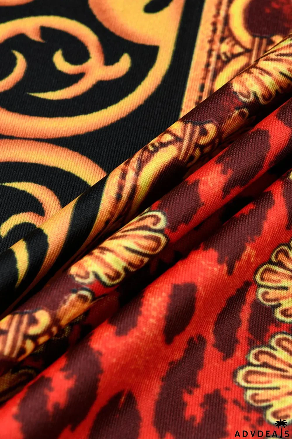 White Casual Printed Knitting Mid Calf Dress