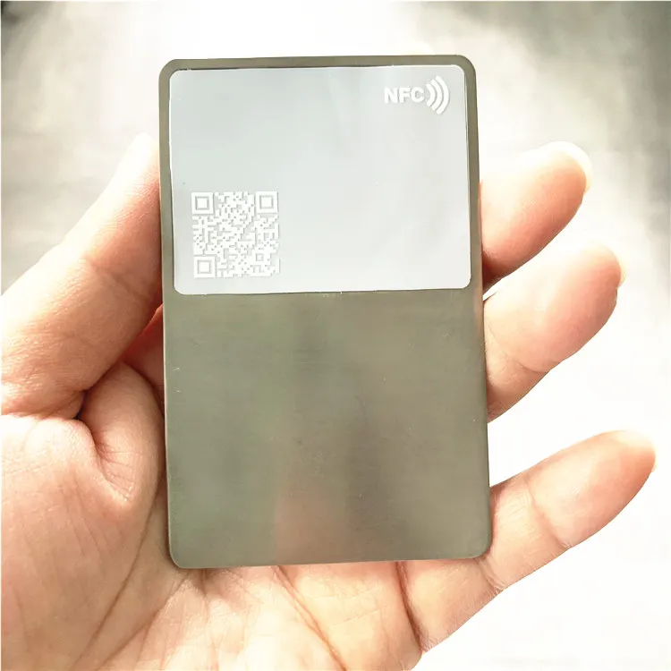 I want it Titanium Metal Digital Smart Business NFC Card 5