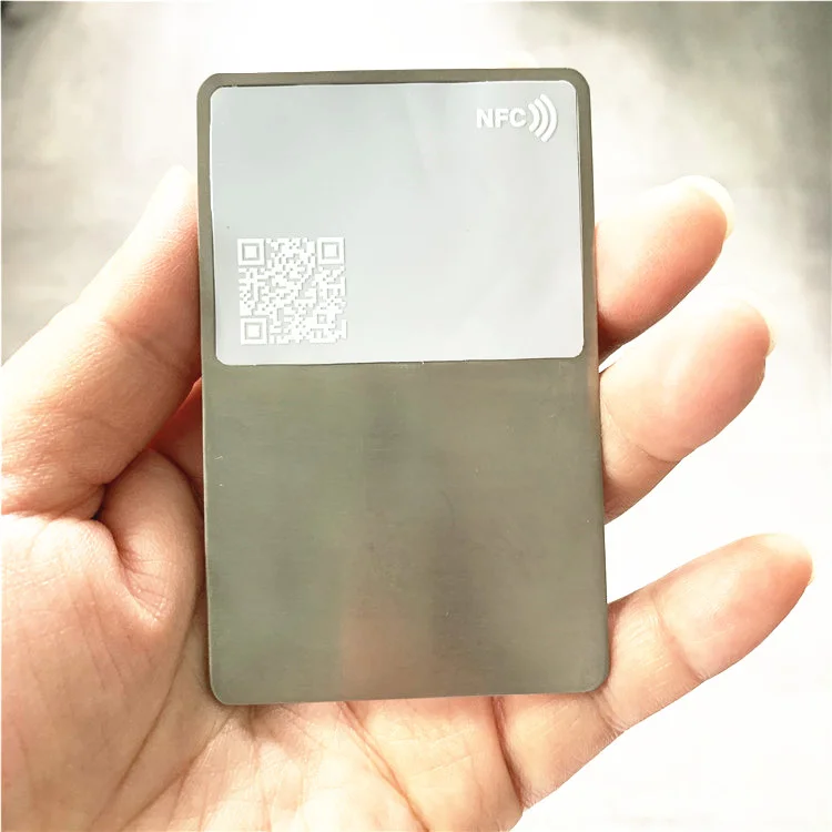 I want it Titanium Metal Digital Smart Business NFC Card 5