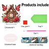 DIY Butterfly Rose Cottage Acrylic Special Shape Diamond Painting Desktop Ornaments