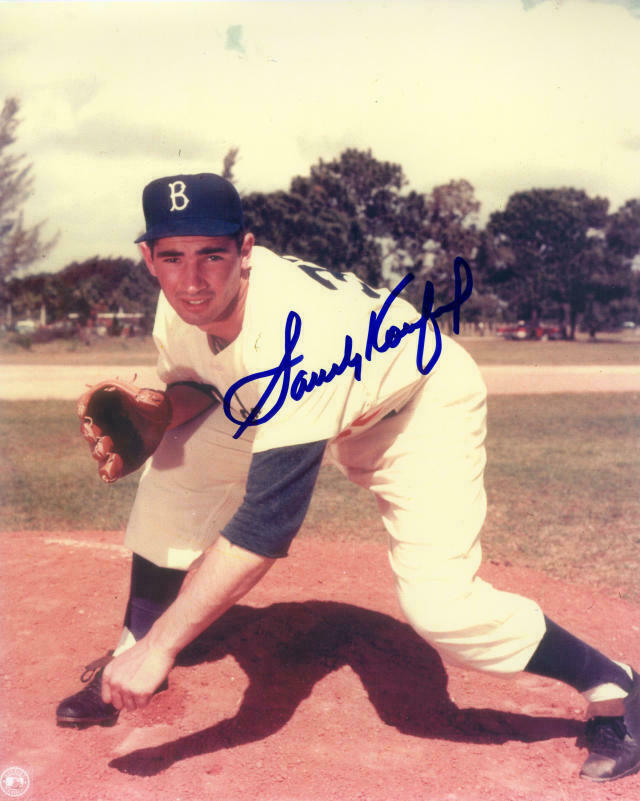 SANDY KOUFAX 8x10 SIGNED Photo Poster painting AUTOGRAPHED ( Dodgers HOF ) REPRINT