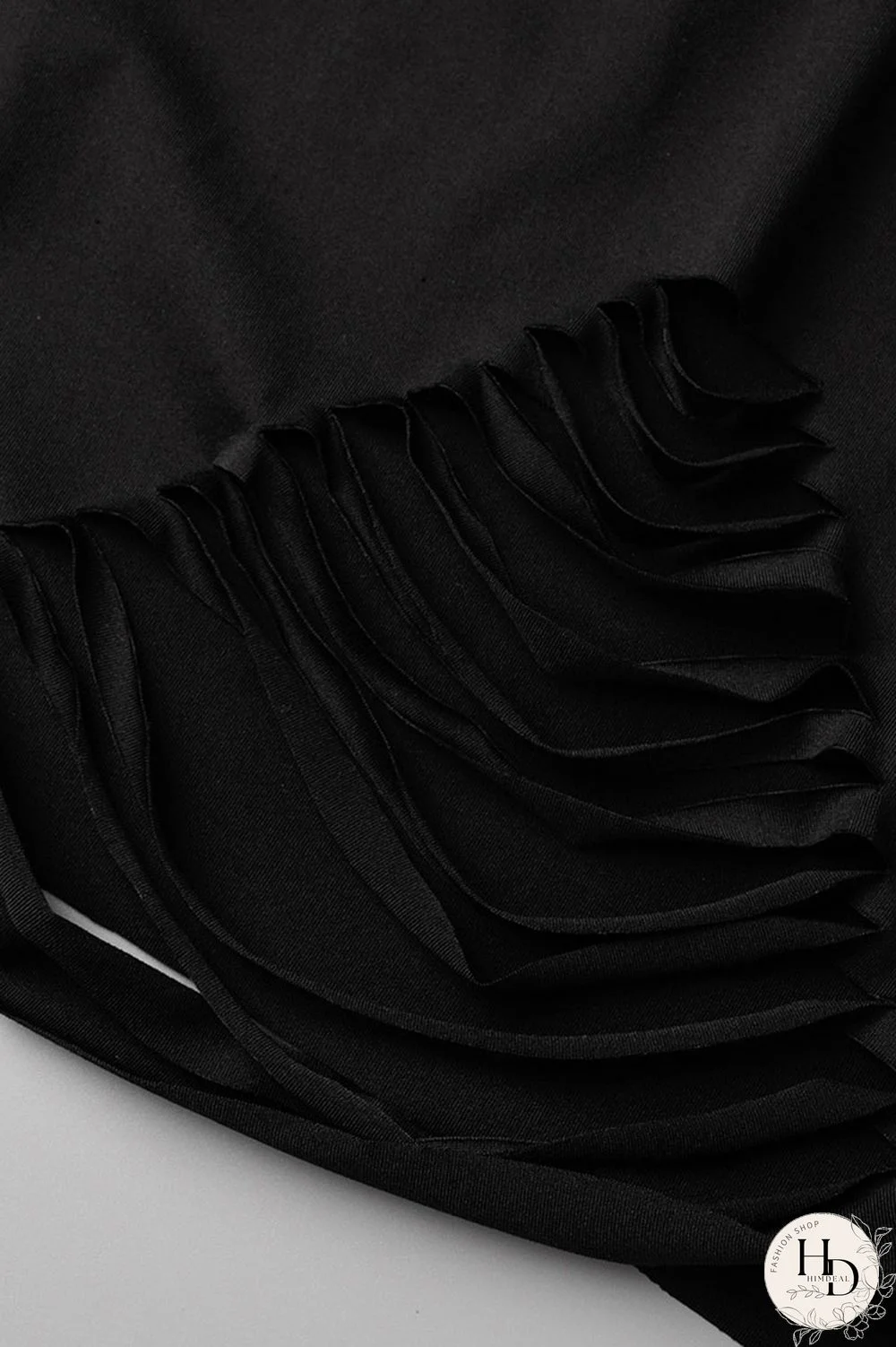 Black Sexy Solid Hollowed Out Split Joint O Neck Short Sleeve Two Pieces