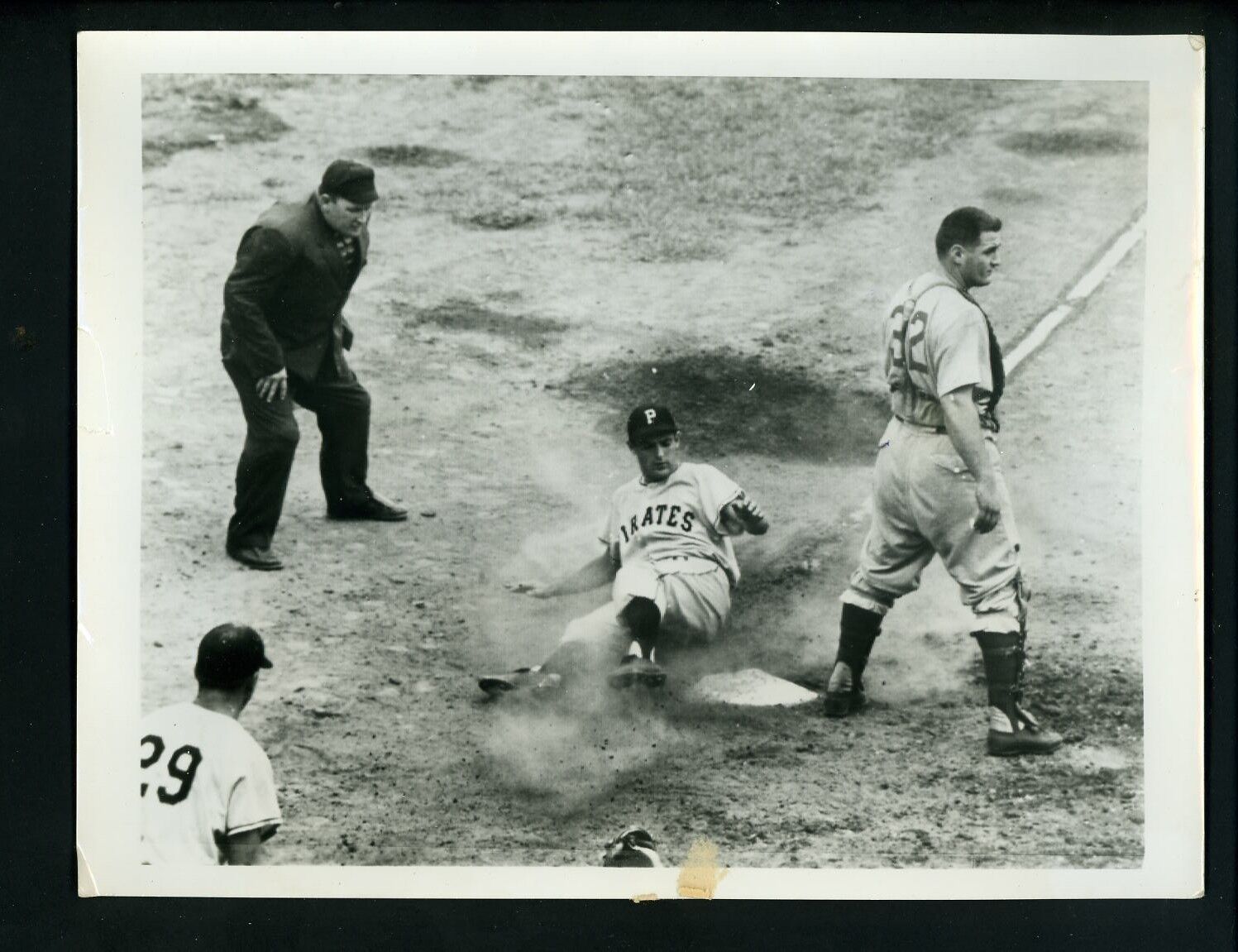 Gene se Harry Chiti Bill Jackowski 1955 Press Photo Poster painting Pittsburgh Pirates Cubs