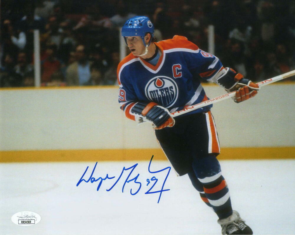WAYNE GRETZKY SIGNED AUTOGRAPH 8X10 Photo Poster painting - THE GREAT ONE, HOCKEY LEGEND JSA