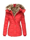 Women's Outdoor Hiking Windproof Parka Faux Fur Lined Coat