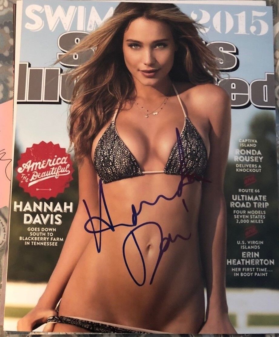 Hanna Davis Jeter signed autographed 8x10 Photo Poster painting Sports Illustrated Cover