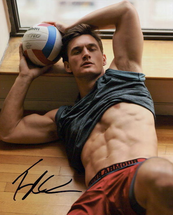 Tyler Cameron Male Model shirtless signed 8X10 Photo Poster painting