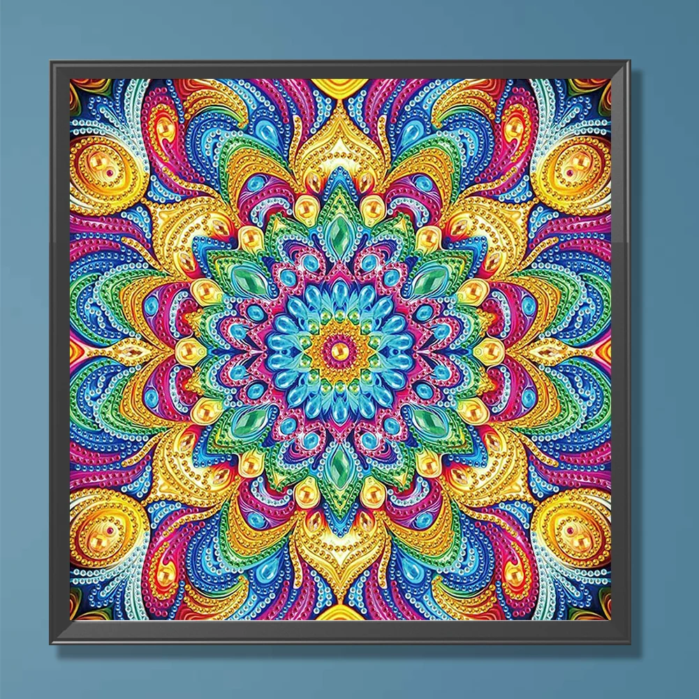 Diamond Painting - Partial Special Shaped Drill - Mandala(Canvas|30*30cm)