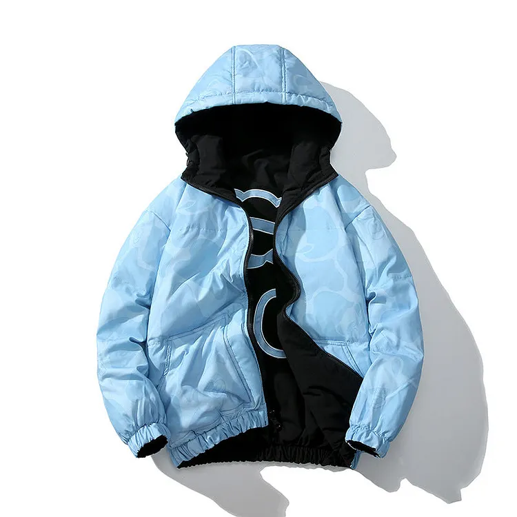 Varsity Jacket White Duck down Jacket
