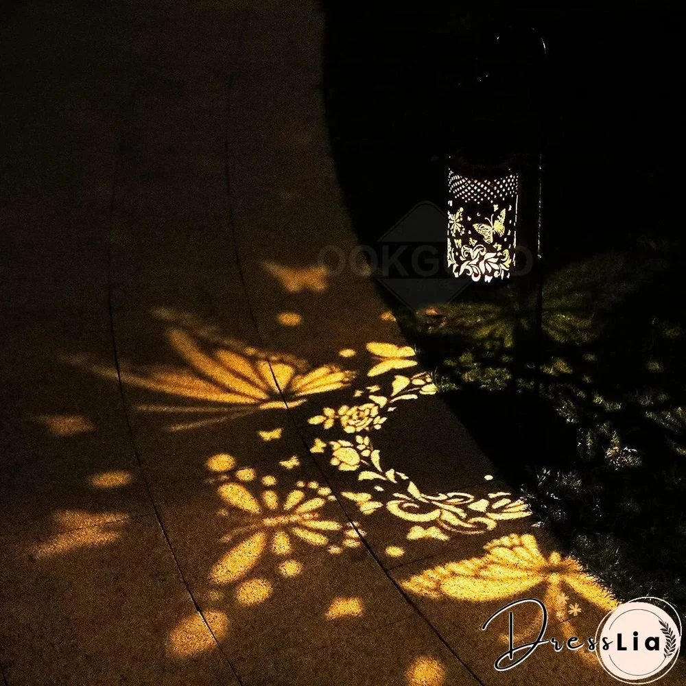 Waterproof Solar Metal Lantern For Outdoor Decoration
