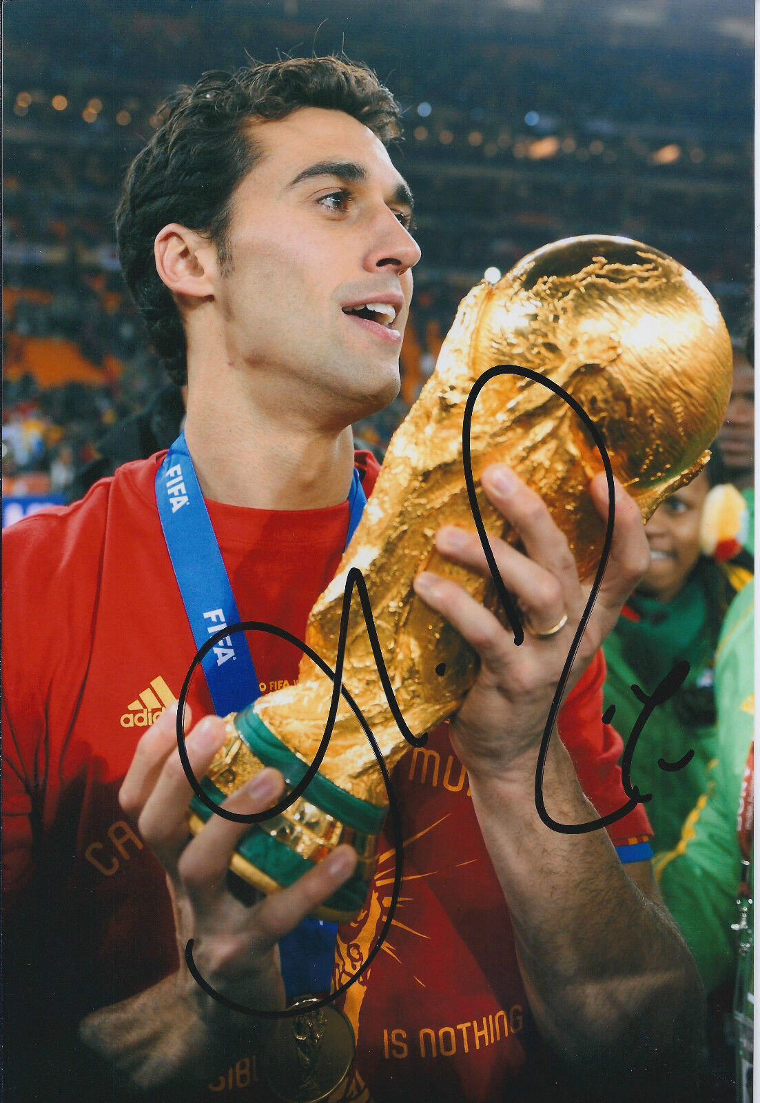 Alvaro ARBELOA Signed Autograph 12x8 Photo Poster painting AFTAL COA Spain Real Madrid CUP