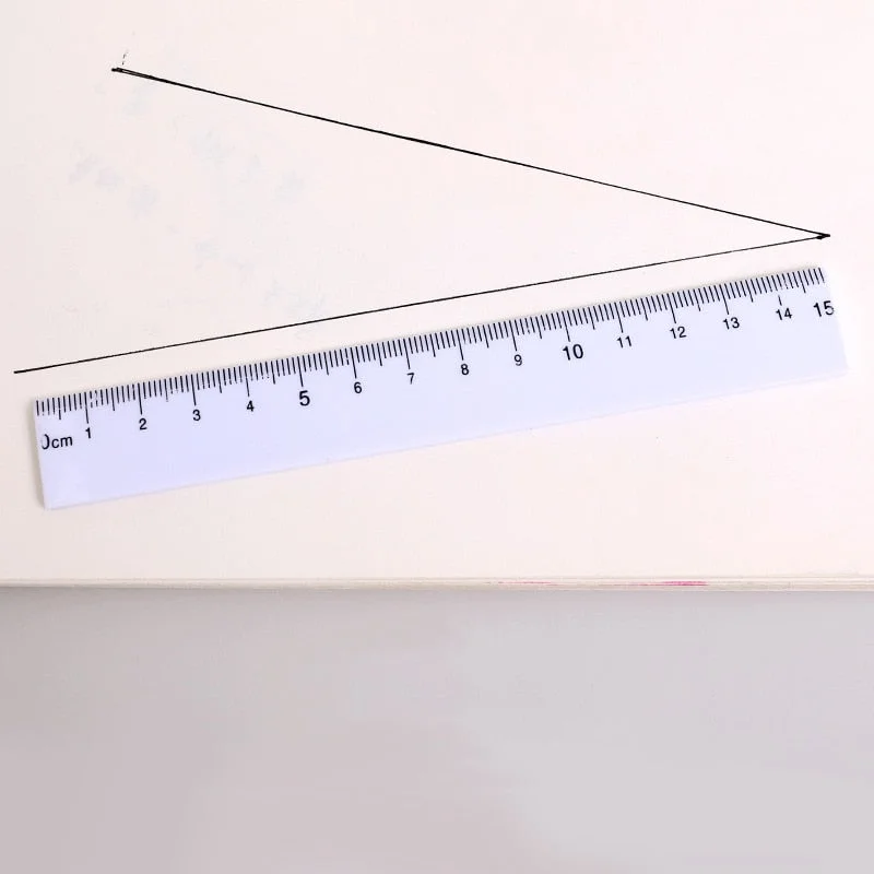 1 Pcs Lytwtw's Kawaii Stationery Drawing Gift Office School Supplies Straight Ruler Plastic Cute Funny