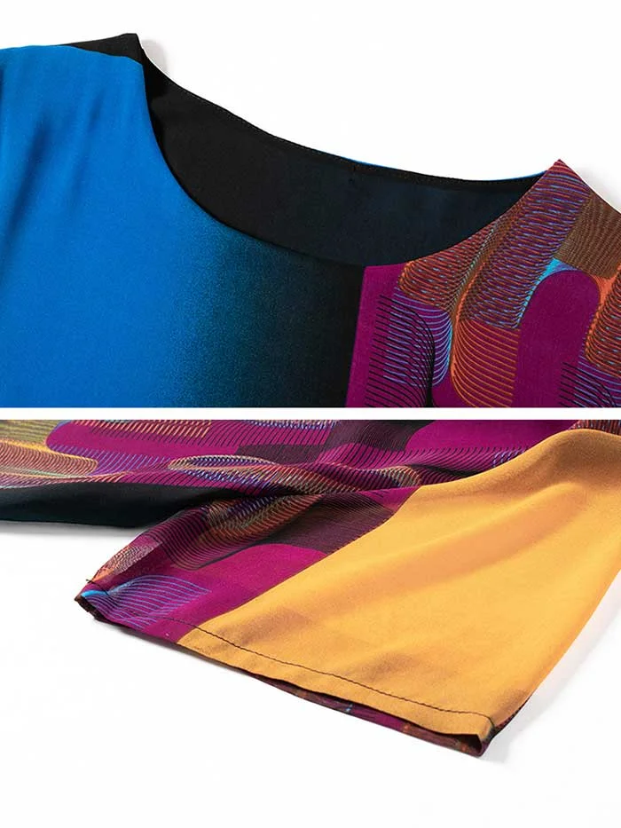 Women's new elegant silk dress