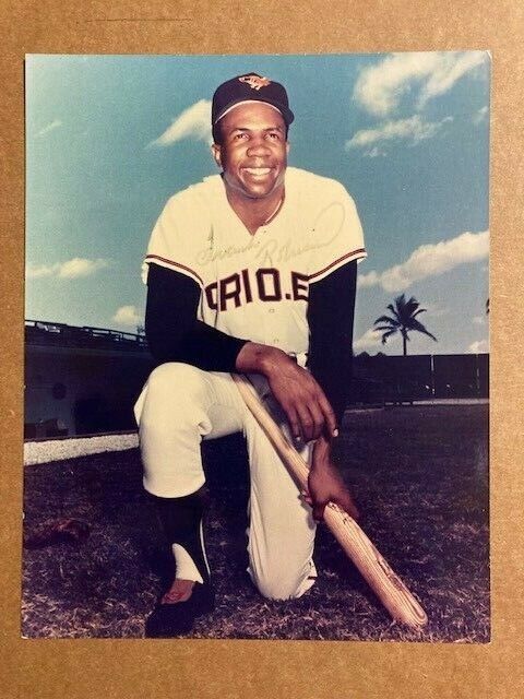 Frank Robinson Lightly Signed 8x10 Photo Poster painting at Spring Training with COA