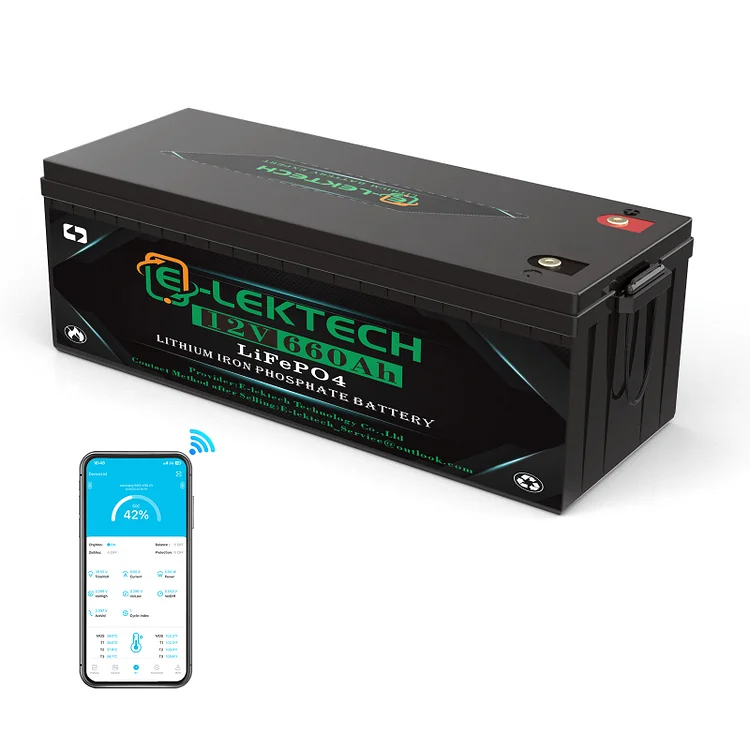 12V 660Ah LiFePO4 Lithium Battery