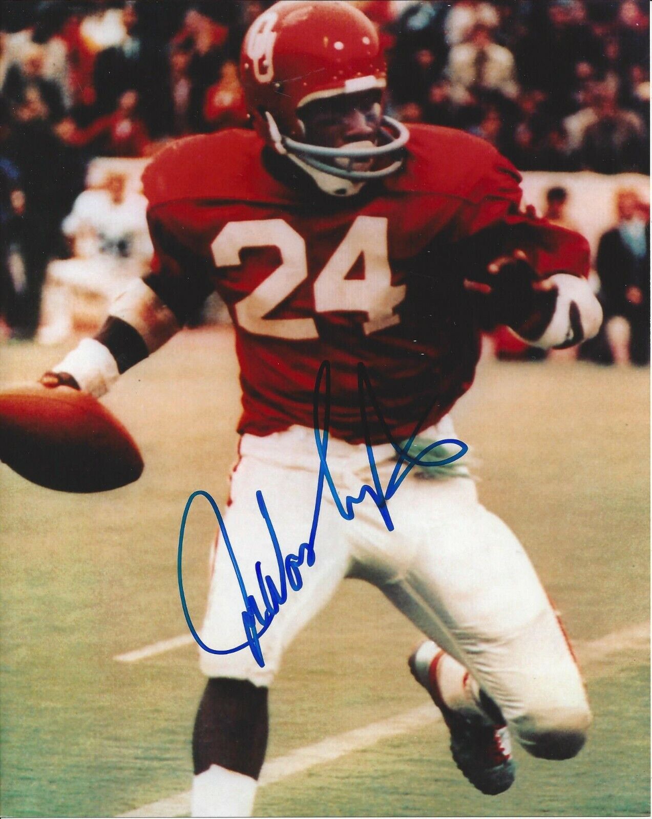 Joe Washington Autographed 8x10 Oklahoma Sooners#4