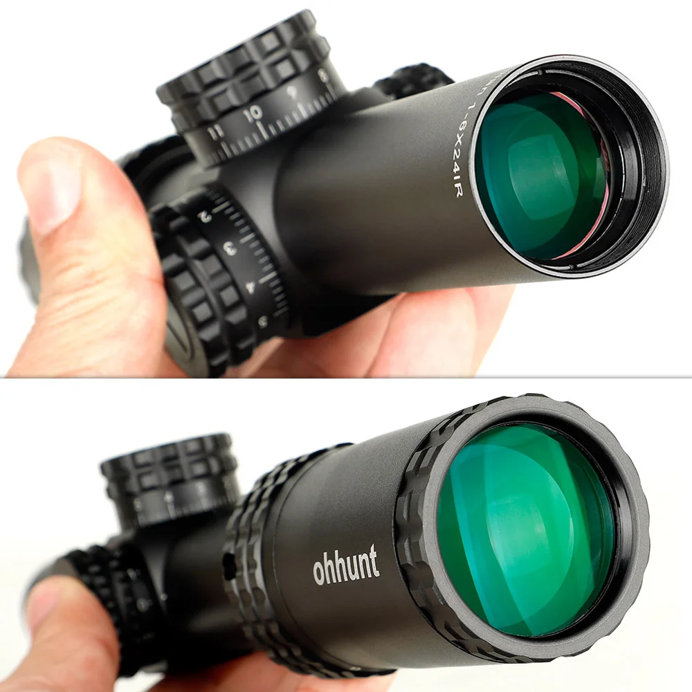 ohhunt® 1-6X24 IR 30MM SFP Red Illuminator Horse's Hoof Reticle LPVO Scope