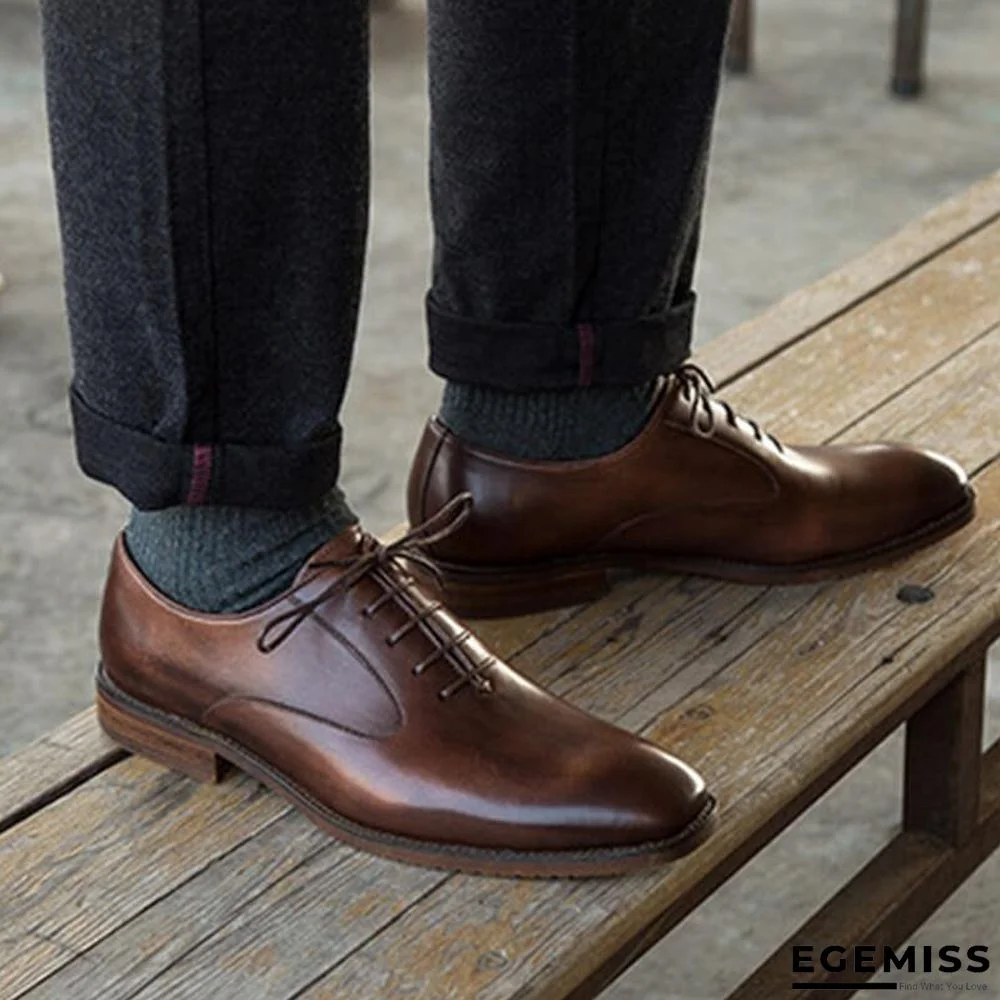 Men's Business Casual Oxford Leather Shoes | EGEMISS