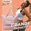 Sac de voyage pliable de grande capacit&eacute;（2 achet&eacute;s, livraison gratuite）
