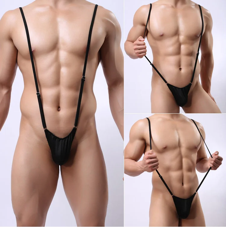 Uveng Sex Lingerie Sexy Backpacks With Adjustable T-Shirt T-Pants U Convex Bag Bag Men's Trousers