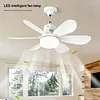 40w/200-2000lm Small Ceiling Fan with Lights with Remote Control Breeze Fan Light Three Color Temperature Options for Living Room Study & Household Use