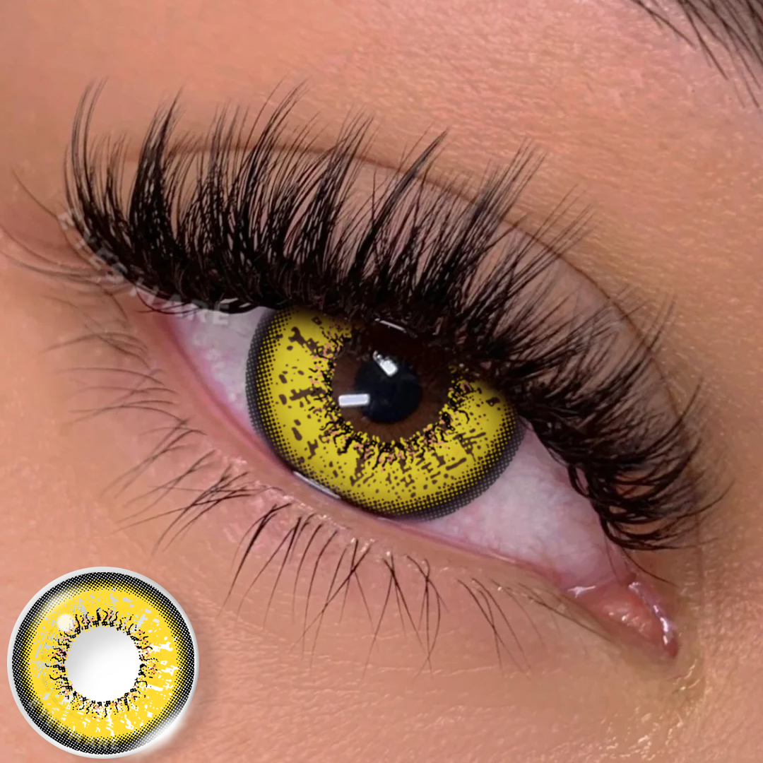 Colored Contact Lenses EYESHARE BELLA YELLOW 14.5MM 1 Pair | 1 Year