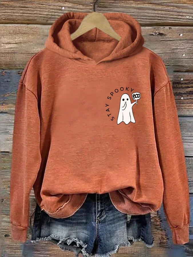 Comstylish Retro Stay Spooky Hoodie