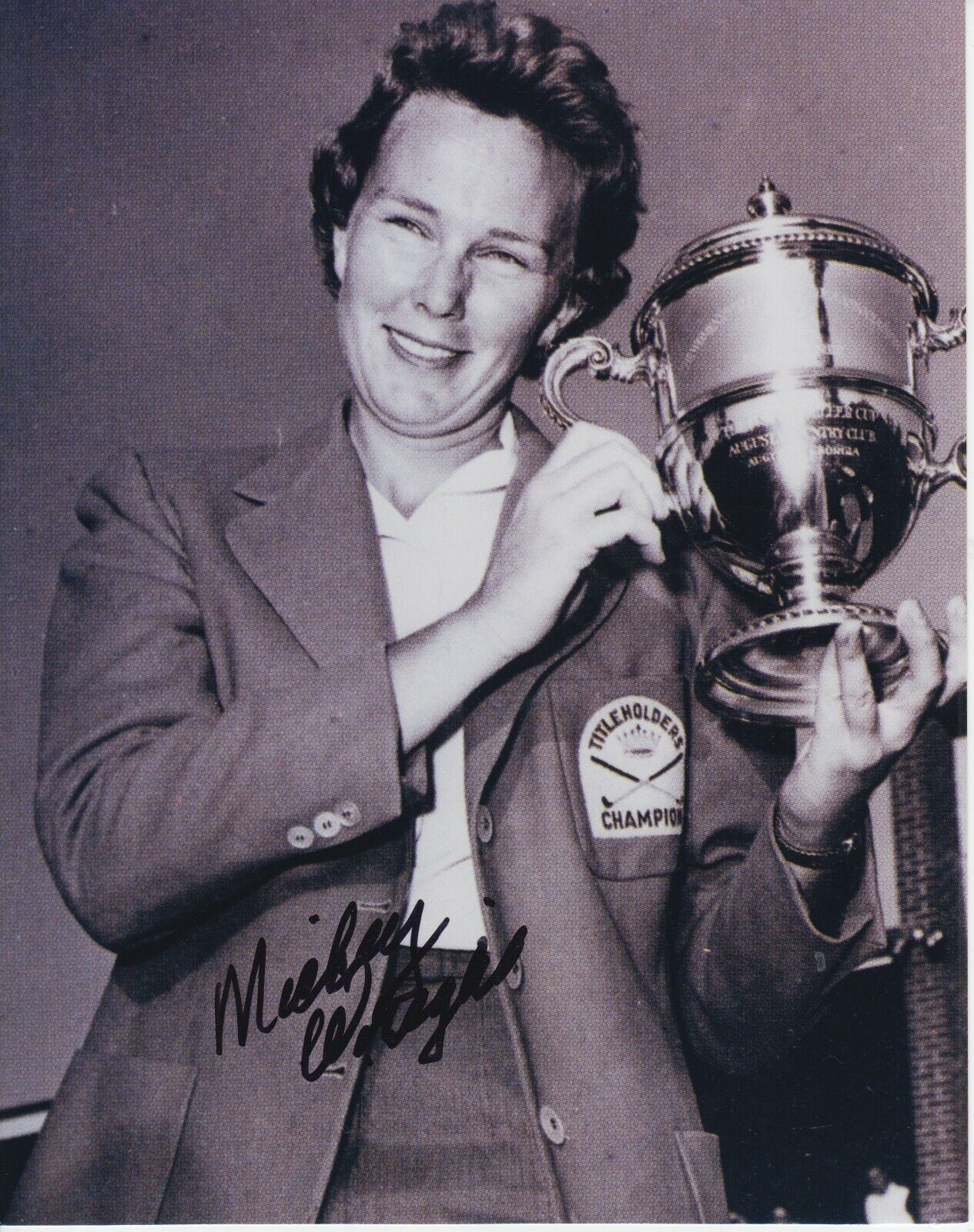 Mickey Wright #3 8x10 Signed w/ COA LPGA Golf