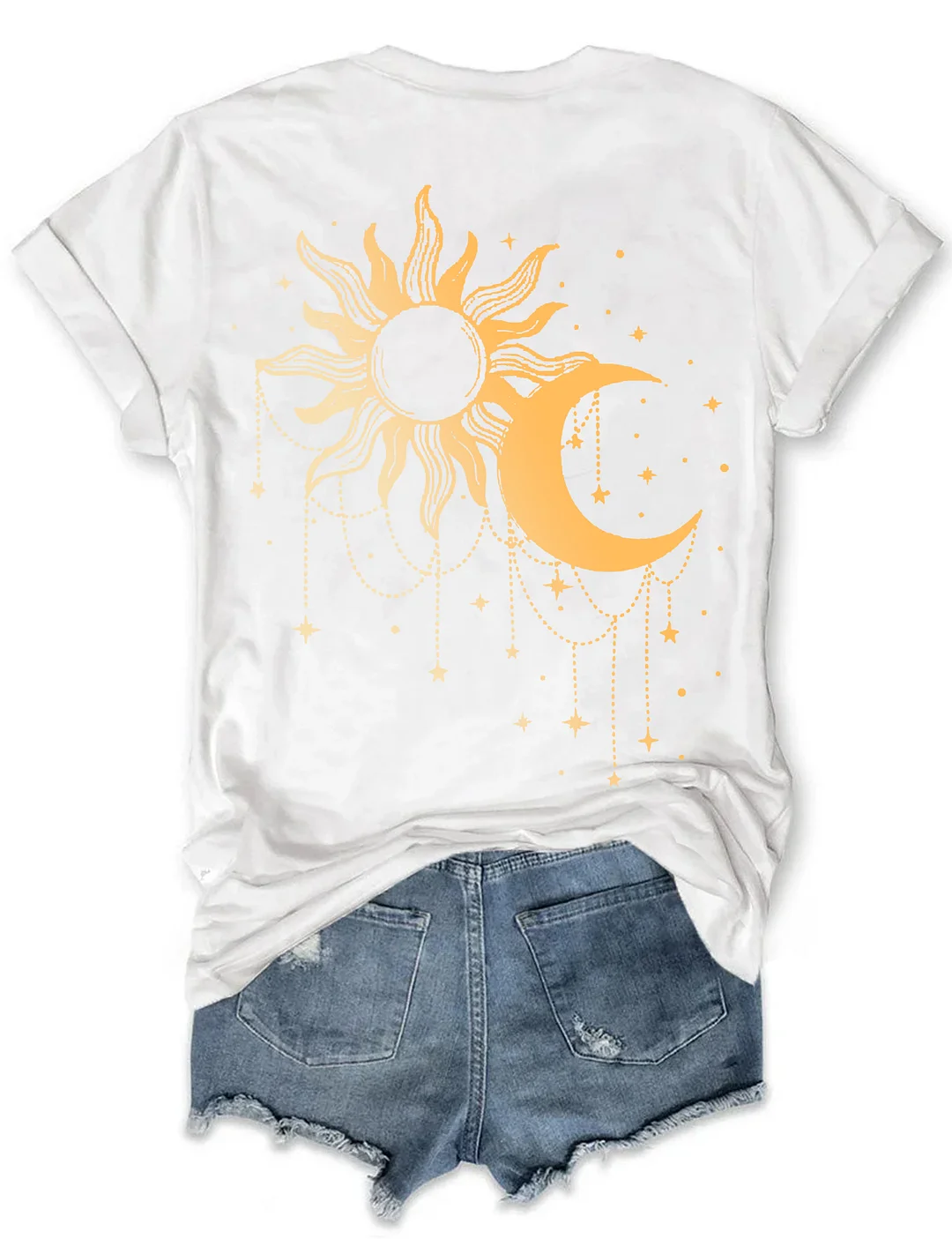 The Beauty Of Slience Shiny Moon Phase T-shirt