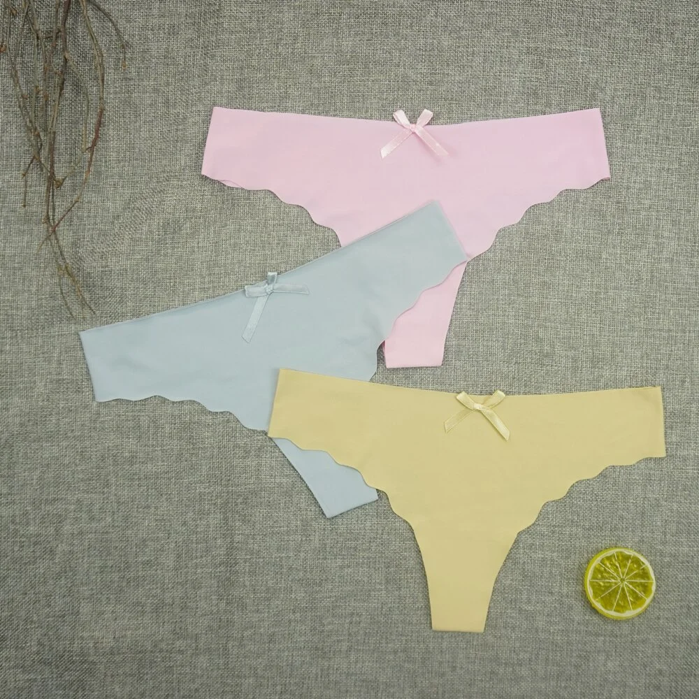 Billionm Plus Size Thong Femme Gstring Seamless Panties Sexy Pack Thongs Woman Low-rise Silk High Quality Panty Leopard S-4XL