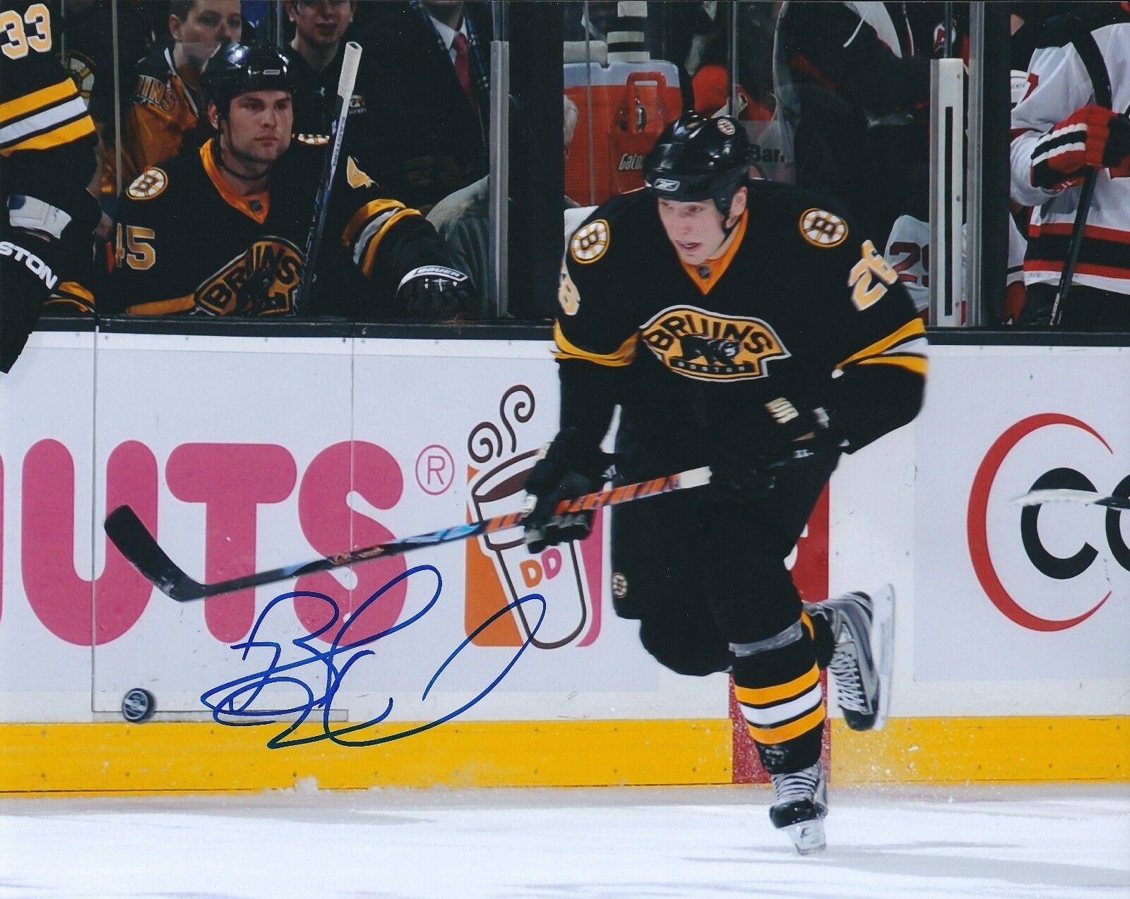 Autographed BLAKE WHEELER Boston Bruins 8x10 Photo Poster painting - COA