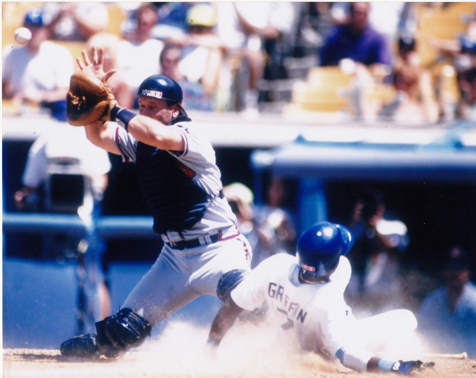 ALFREDO GRIFFIN LOS ANGELES DODGERS COLOR ACTION 8x10