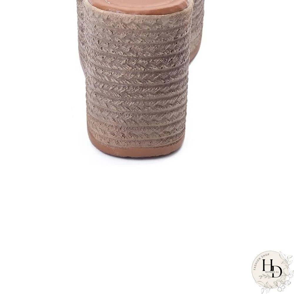 Women Wedge Sandals Slippers High Heels Clog Flip Flop Sandals