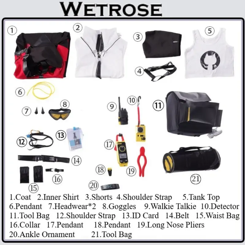 [Wetrose] In Stock Arknights Closure Game Outfit Full Set Cosplay Costume 