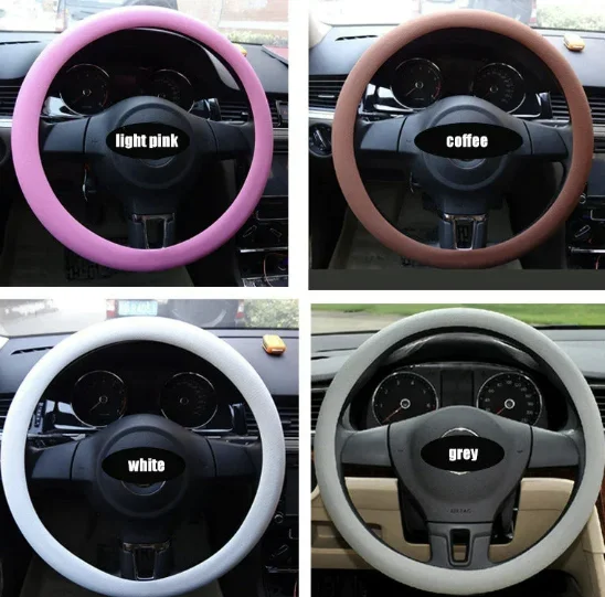 🔥Winter hot sale-48% discount-cool anti-slip silicone steering wheel protective cover