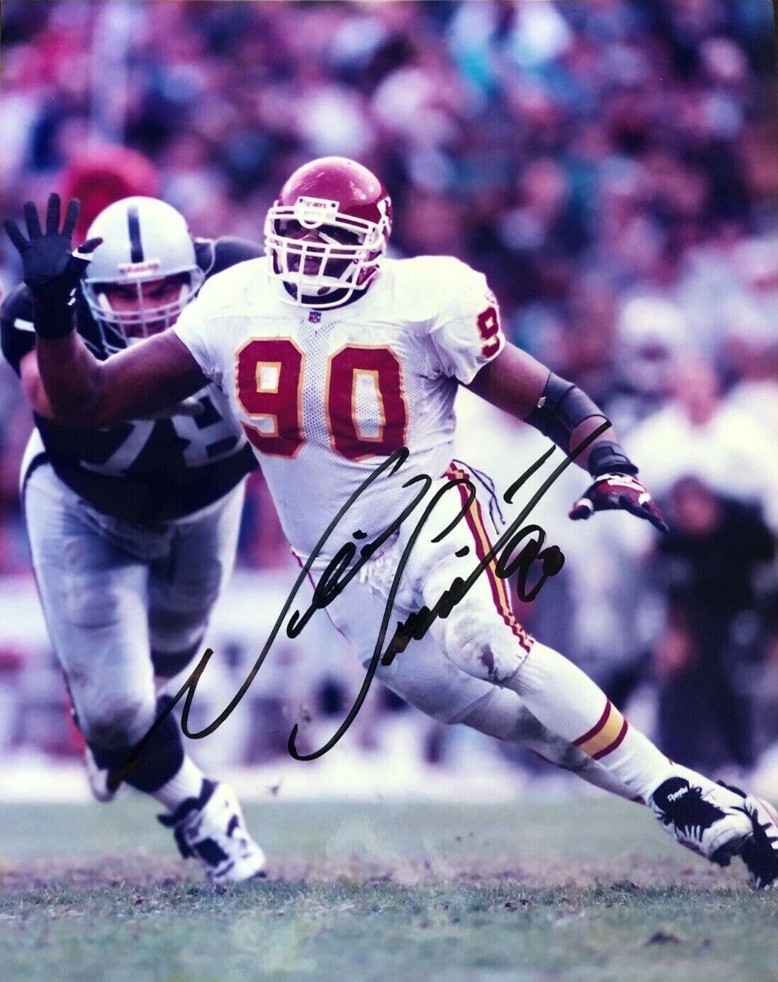 Neil Smith Autographed Signed 8x10 Photo Poster painting ( Chiefs ) REPRINT