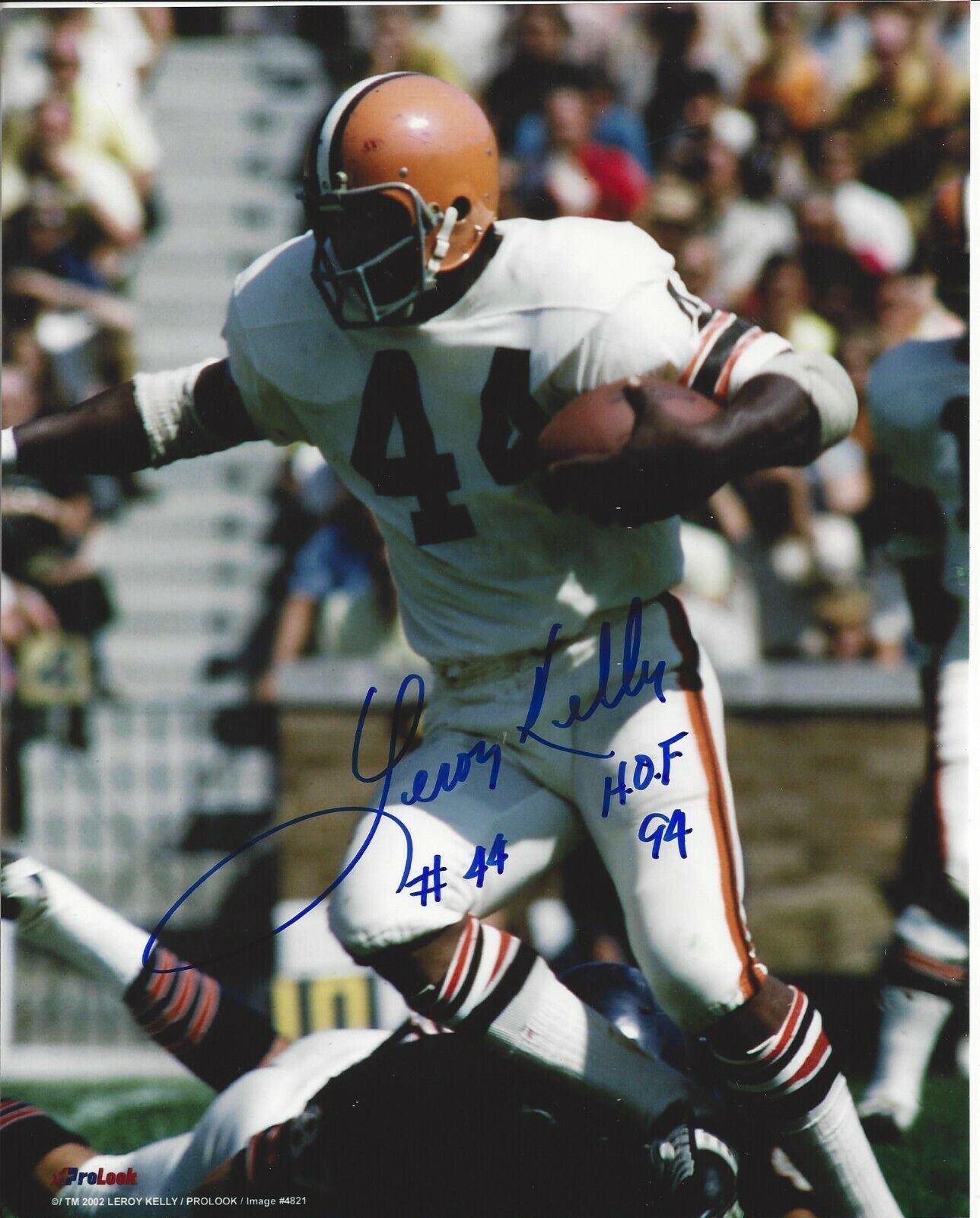 Leroy Kelly autographed 8x10 Cleveland Browns HOF#2