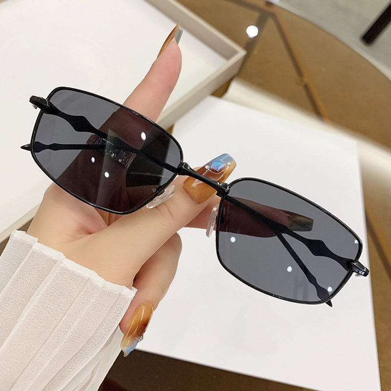 Casual Minimalist Solid Color Pc Square Full Frame Glasses