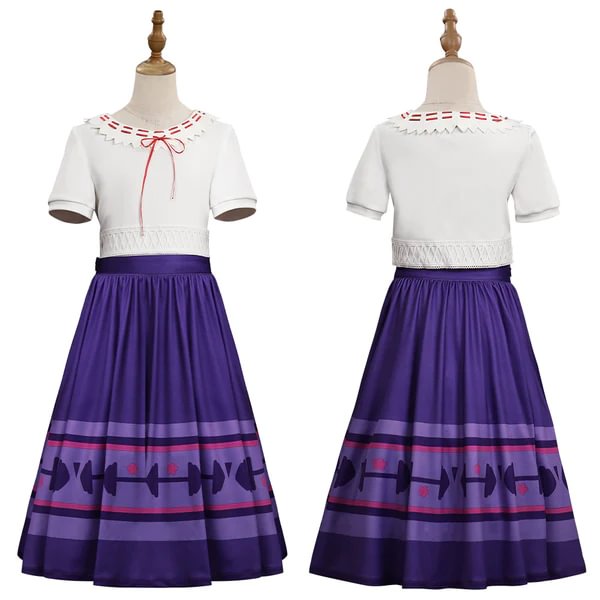 Encanto Luisa Madrigal Cosplay Costume Halloween Carnival Outfits 