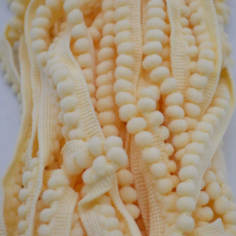 5 Yards Pom Pom Trim Ball 11 mm MINI Pearl Pompom Fringe Ribbon Sewing Lace Kintted Fabric Handmade Craft Accessories