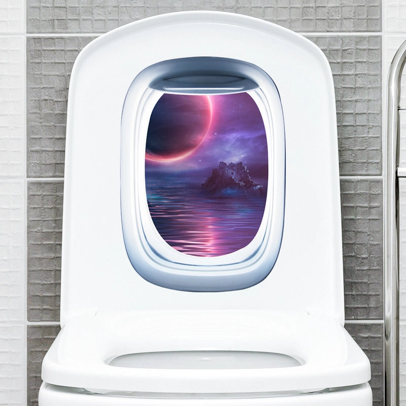 Casual Elegant Landscape PVC Wall Sticker Bathing