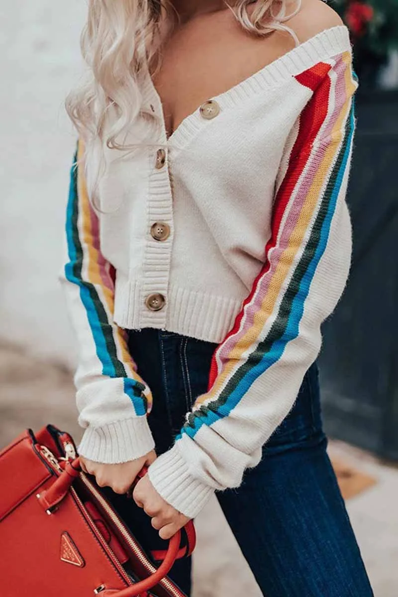 V-neck Sexy Knitted Sweater